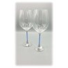 SW01BL 10010 Křišťálové sklenice na víno s modrými krystalky Swarovski® SW01BL