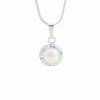 Stříbrný řetízek s půlperlou a křišťálky Swarovski ABy Swarovski J92300022AB