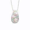 J92300069MULTI  Stříbrný řetízek s přívěskem Kapka Swarovski multicolor