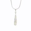 Stříbrný řetízek s přívěskem Swarovski Dlouhá kapka AB J92300084ABki® components Dlouhá kapka I.