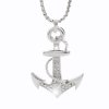 J11300421cr Náhrdelník Kotva s kameny Swarovski® Crystal