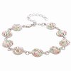 J92500072MIX Stříbrný náramek s křišťálky Swarovski Round mix
