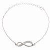 J92500126CR Stříbrný náramek Nekonečno Swarovski® componentsJ92500126CR
