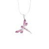 J61300453ro Náhrdelník Vážka s křištálky Swarovski® Rose