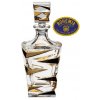 Skleněná láhev ručně zlacená 750ml - křišťálové sklo Bohemia Crystal