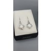 J92400313whStříbrné náušničky s Opálky a kamínky Swarovski Bílé