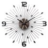 J5295an Nástěnné hodiny ve tvaru paprsků a navet černé