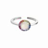 J92700345multiStříbrný prsten s opálem color Swarovski