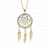 61300740g cr Náhrdelník Lapač snů Swarovski gold