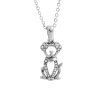 Ocelový náhrdelník Pejsek Swarovski® Crystal 61300836cr