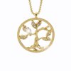 J61300350G Náhrdelník Strom s kameny Swarovski® Crystal Gold