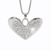 J61300406CR Náhrdelník Srdce s křišťálky Swarovski® Crystal
