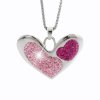 J61300406RO Náhrdelník Srdce s křišťálky Swarovski® Rose