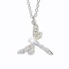 J61300407AB Náhrdelník Vážka s křišťálky Swarovski® Crystal AB miniski® Crystal AB