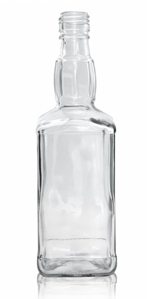 Levně Skloobaly Skleněná lahev Square 500 ml PP 28