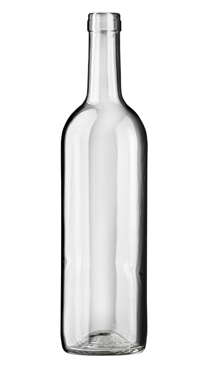 Levně Skleněná lahev Bordeaux70 čirá 750 ml - zátka