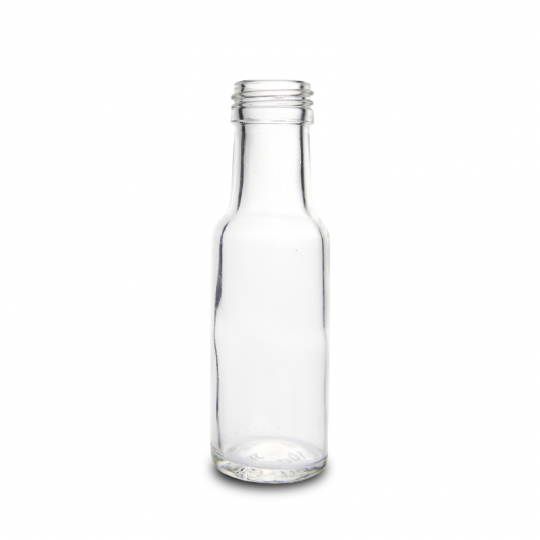 Levně Skleněná lahev Dorica 100 ml čirá PP 31,5