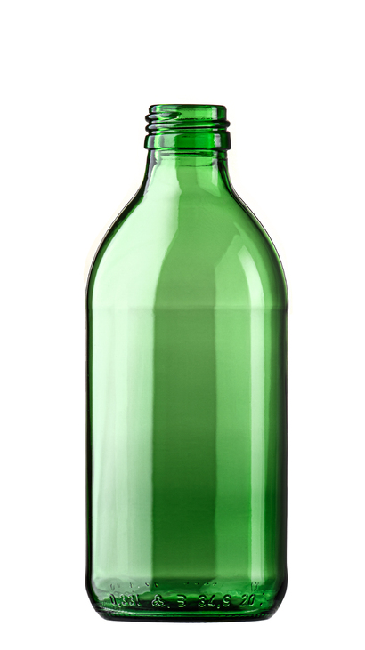 Levně O-I Czech Republic Skleněná lahev Bohuš 330 ml zelená PP 28