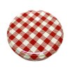 Víčko TO 82 karo červené RSB paster