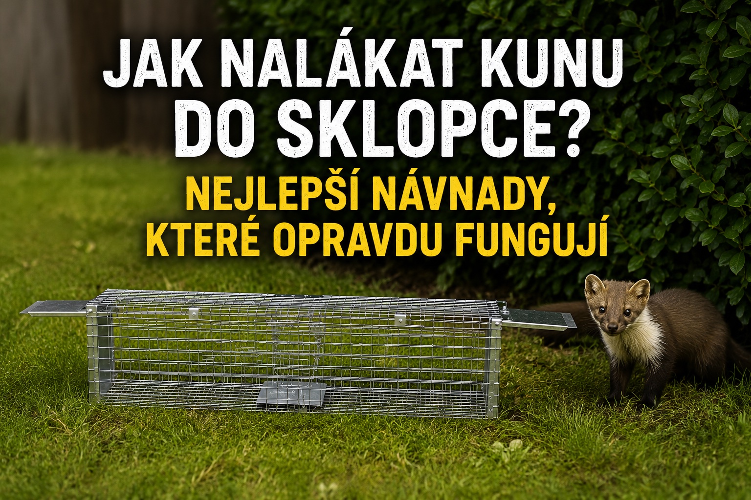 Jak nalákat kunu do sklopce? Nejlepší návnady, které opravdu fungují