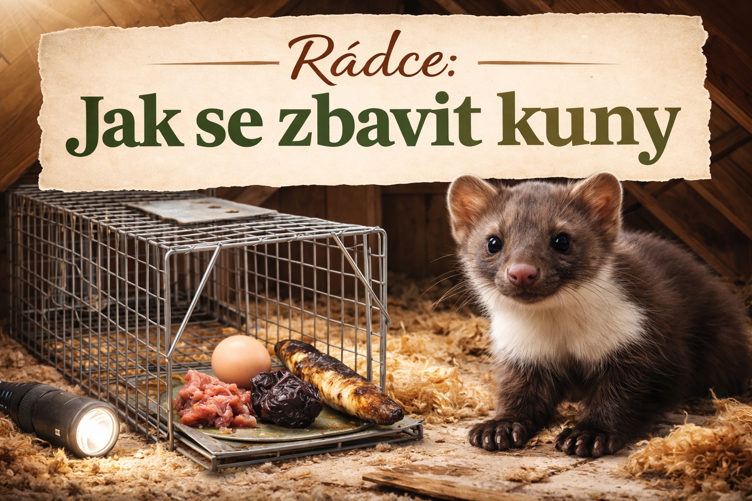 🪤 Jak chytit kunu do sklopce (návod krok za krokem)