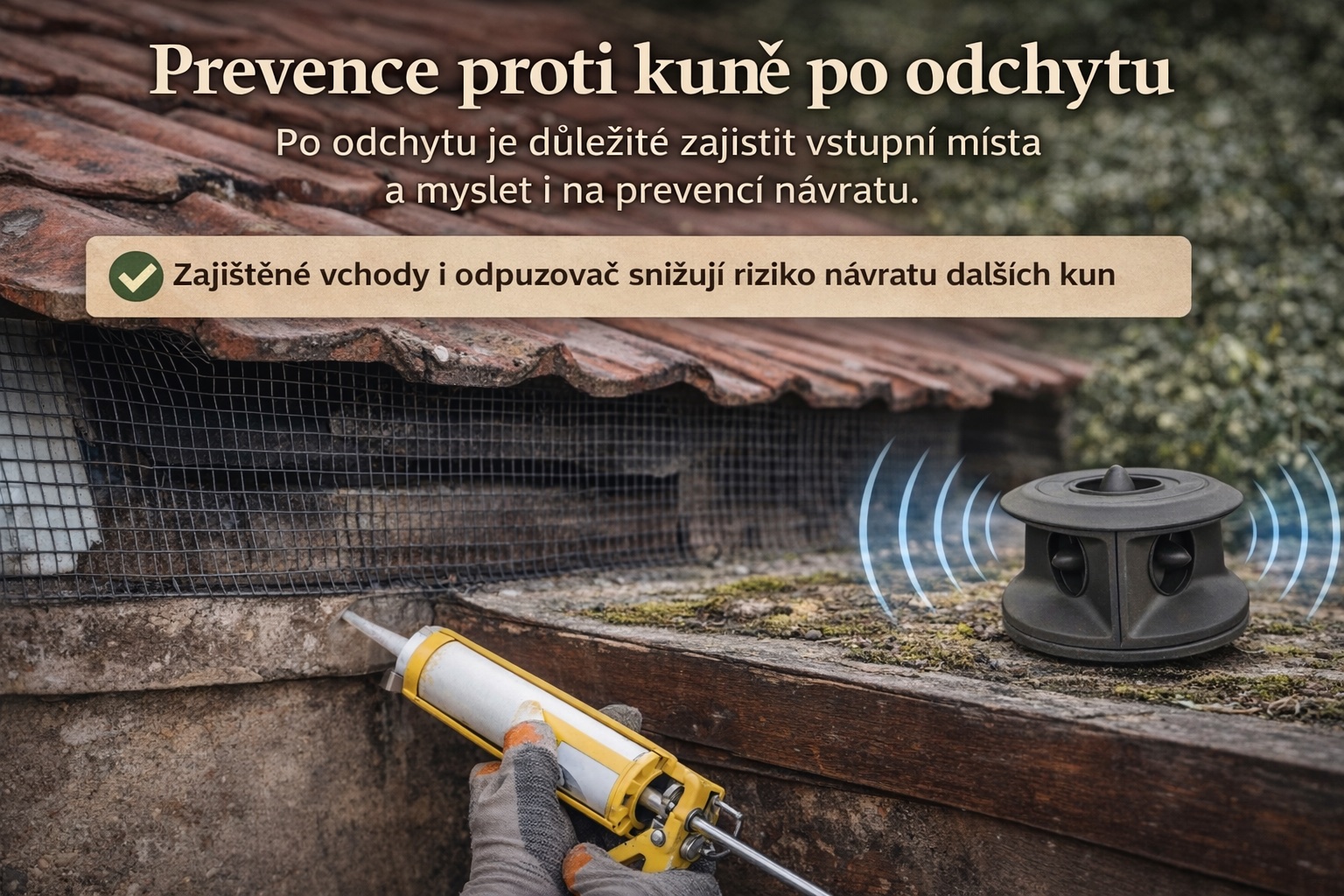 Prevence proti kuně po odchytu