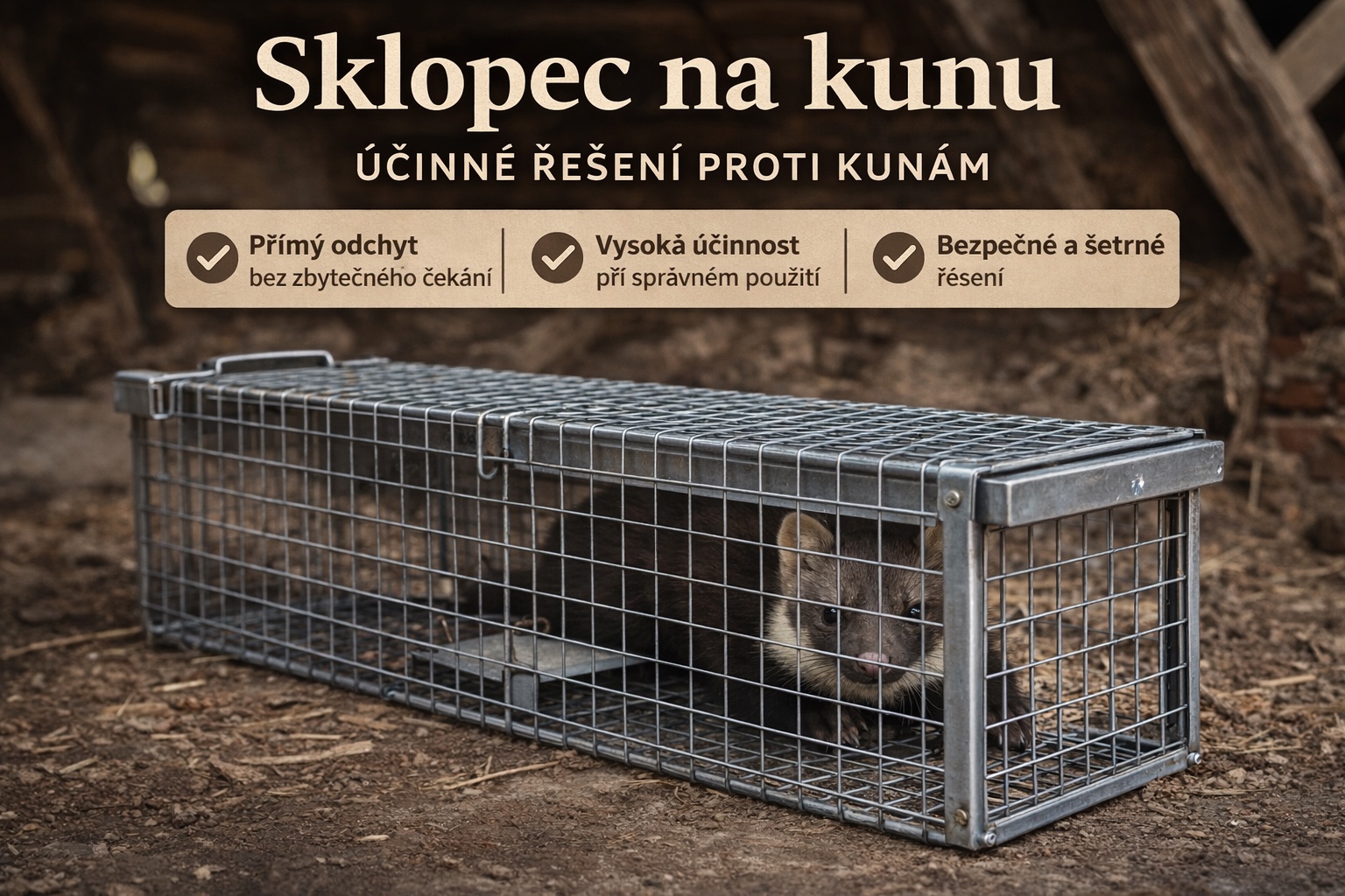 Sklopec na kunu jako účinné řešení problému