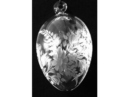 Ručně ryté skleněné vajíčko KOPRETINA