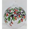 Ručně malovaná skleněná koule ŠÍPEK
