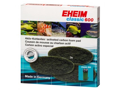 EHEIM filtrační vložka s aktivním uhlím Classic 2217 - 3ks (2628170)