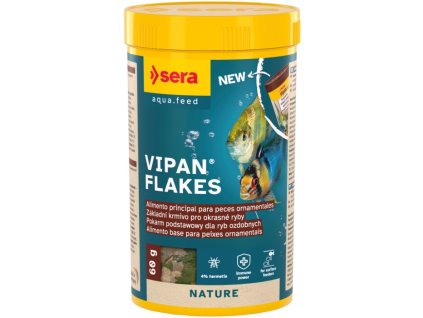 Sera Vipan Flakes 250ml - vločkové krmivo