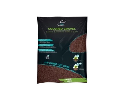 Hnědý křemičitý akvarijní štěrk MA Mocha Brown 1-2 mm, 10 kg