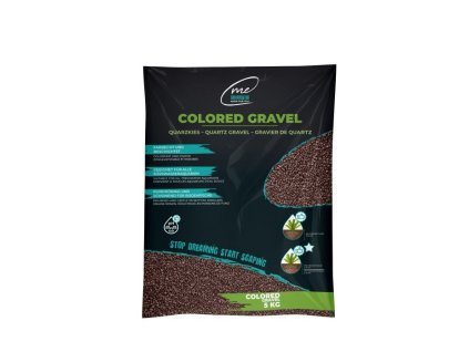Hnědý křemičitý akvarijní štěrk MA Mocha Brown 2-3 mm, 5 kg