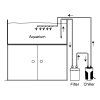 Resun Mini Chiller 200 - schéma napojení na externí filtr