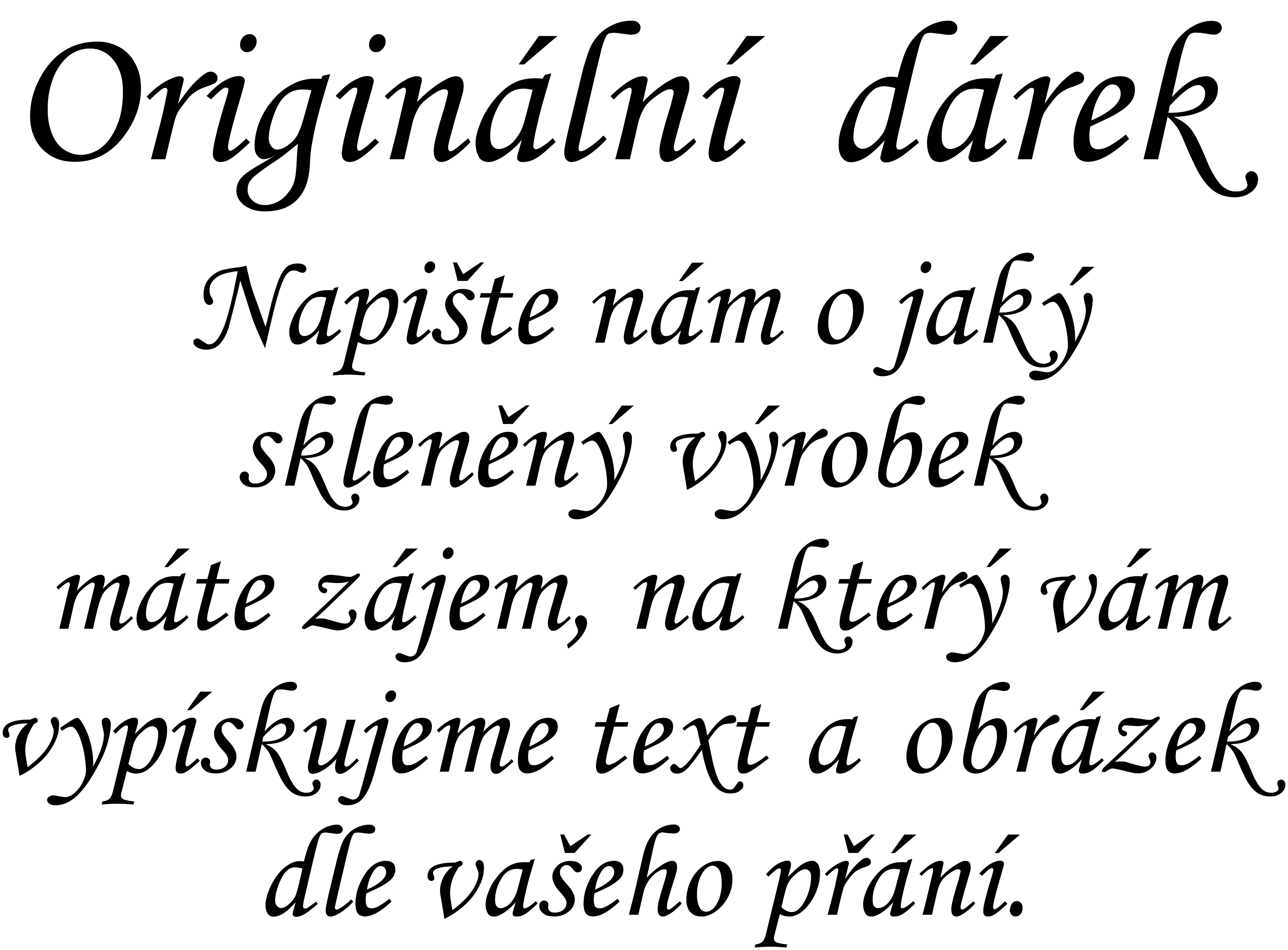 ORIGINÁLNÍ DÁREK