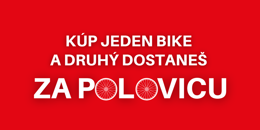 AKCIA - kúp si 2 bicykle a lacnejší máš so zľavou 50% z AKTUÁLNEJ CENY