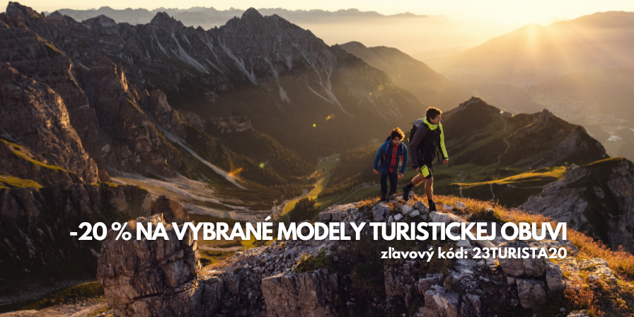 Zľava 20% na vybranú turistickú obuv