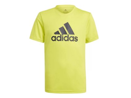 Adidas detské športové tričko Designed To Move Big Logo Tee (Farba Svetložltá, Veľkosť 164)