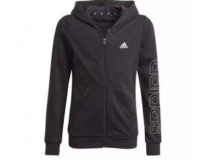 Adidas Die. mikina s kapucňou, G LIN FZ (Farba čierna, Veľkosť 164)