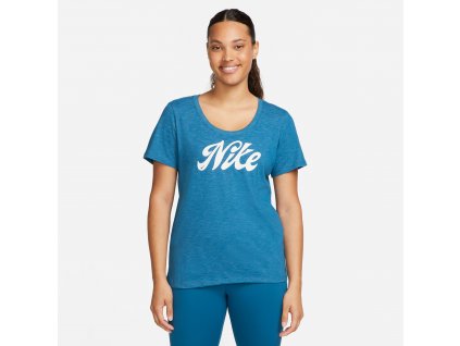 NIKE W NK DF Dám. tričko Tee Nike Script