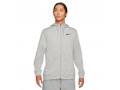 NIKE pánska športová bunda NK DRY HOODIE FZ FL (Farba Šedá, Veľkosť XXL)