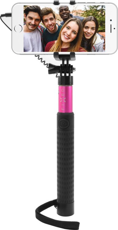 FIXED Selfie Stick Farba: Fuchsia, Veľkosť: 0