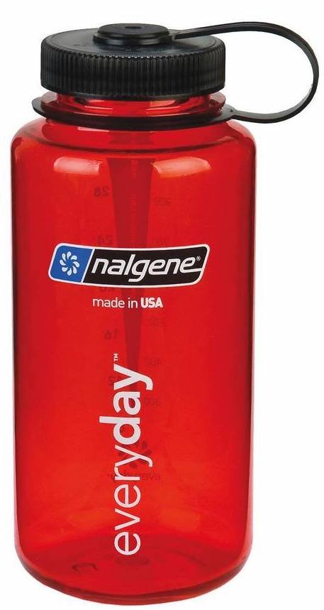 Nalgene Wide Mouth 1l Fľaša na nápoje Farba: červená, Veľkosť: 0