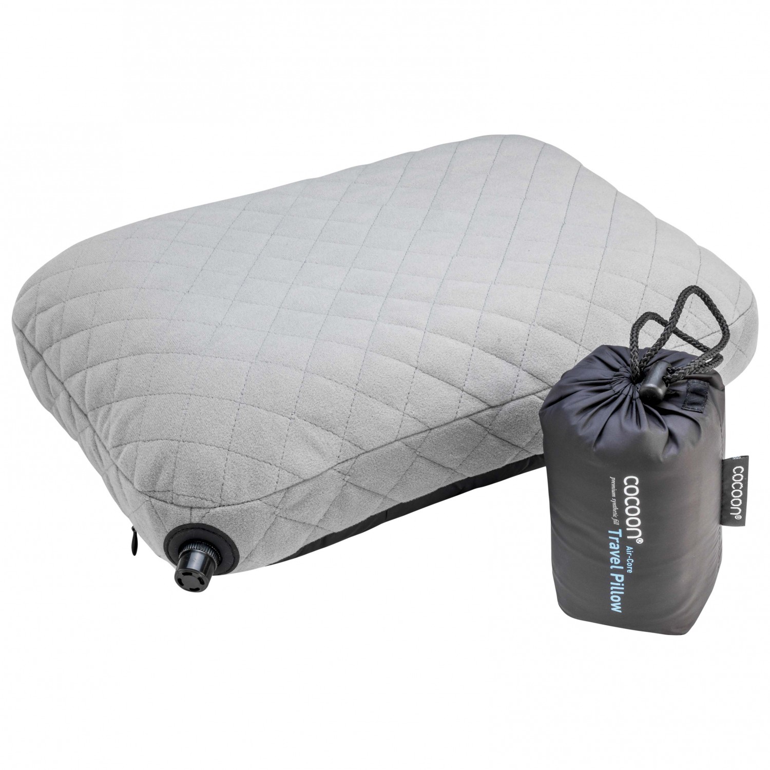 E-shop Cocoon Nafukovací vankúš Air Core Pillow Farba: Svetlošedá