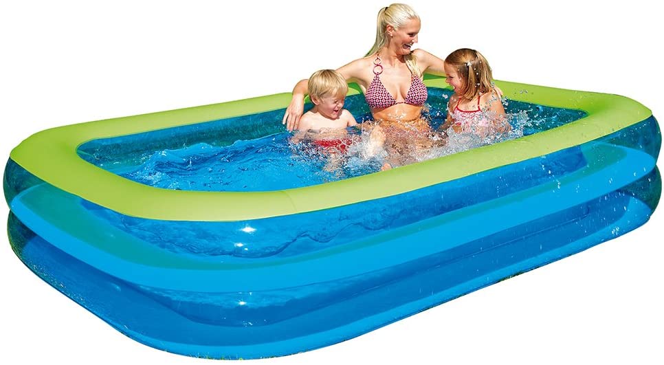 E-shop Happy People Rodinný bazén PVC, obdĺžnik Farba: Modrá