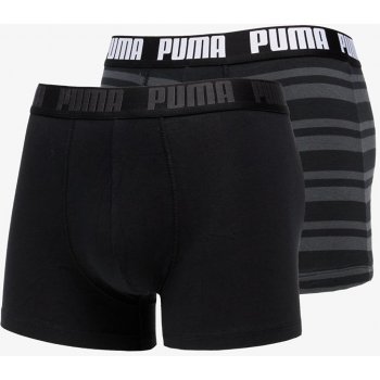 E-shop Puma Heritage Stripe Boxer 2P Farba: čierna