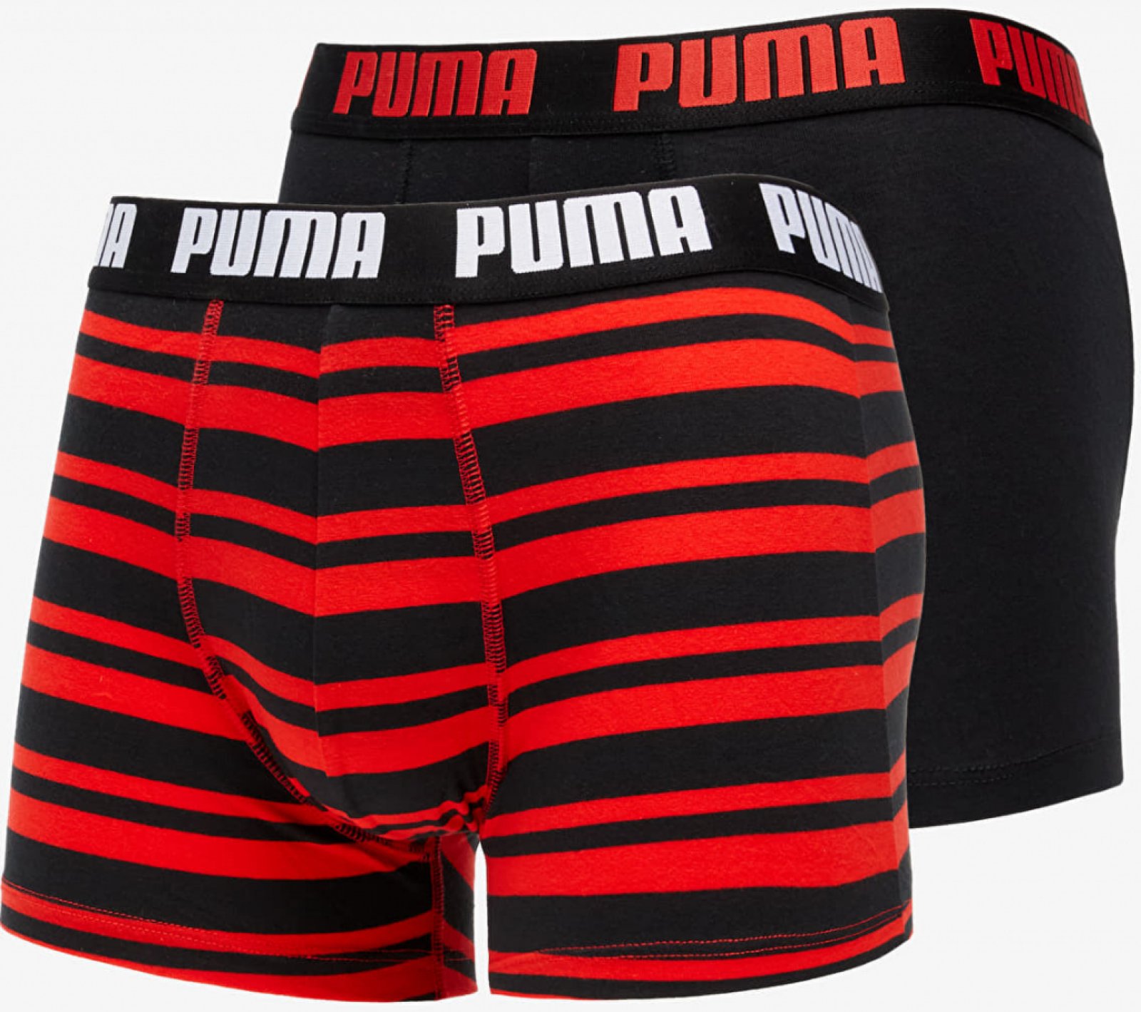 E-shop Puma Heritage Stripe Boxer 2P Farba: červená