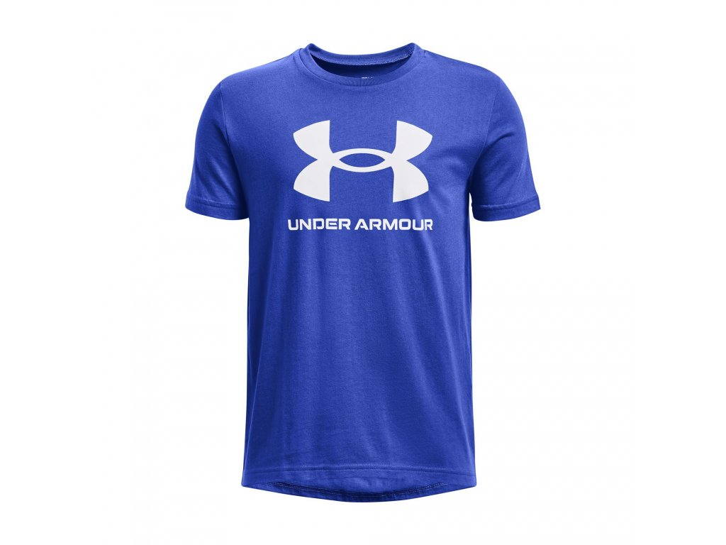 E-shop UNDER ARMOUR chl. tričko Sportstyle Logo Farba: Tmavomodrá