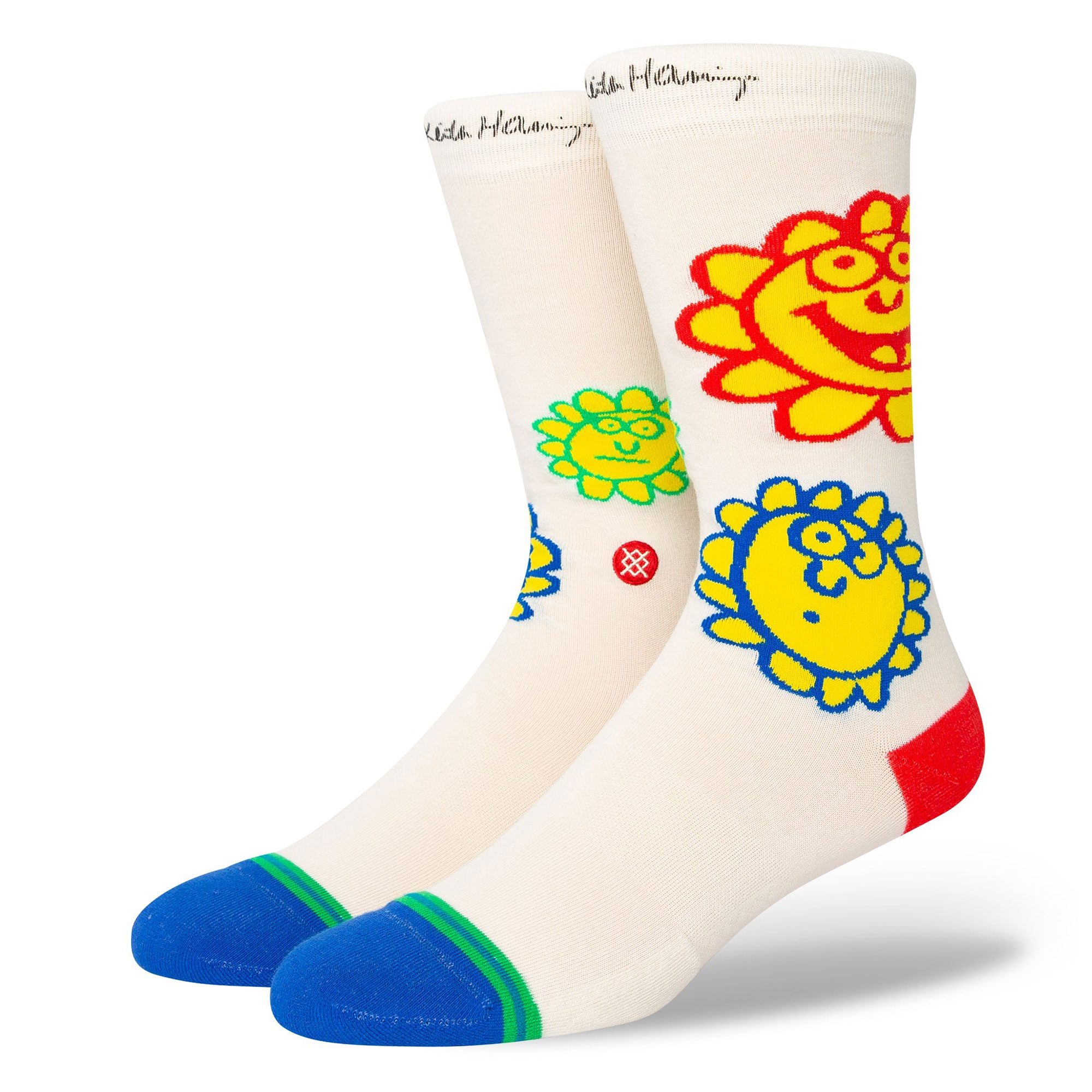 E-shop Stance Ponožky Happy Fields Farba: Krémová