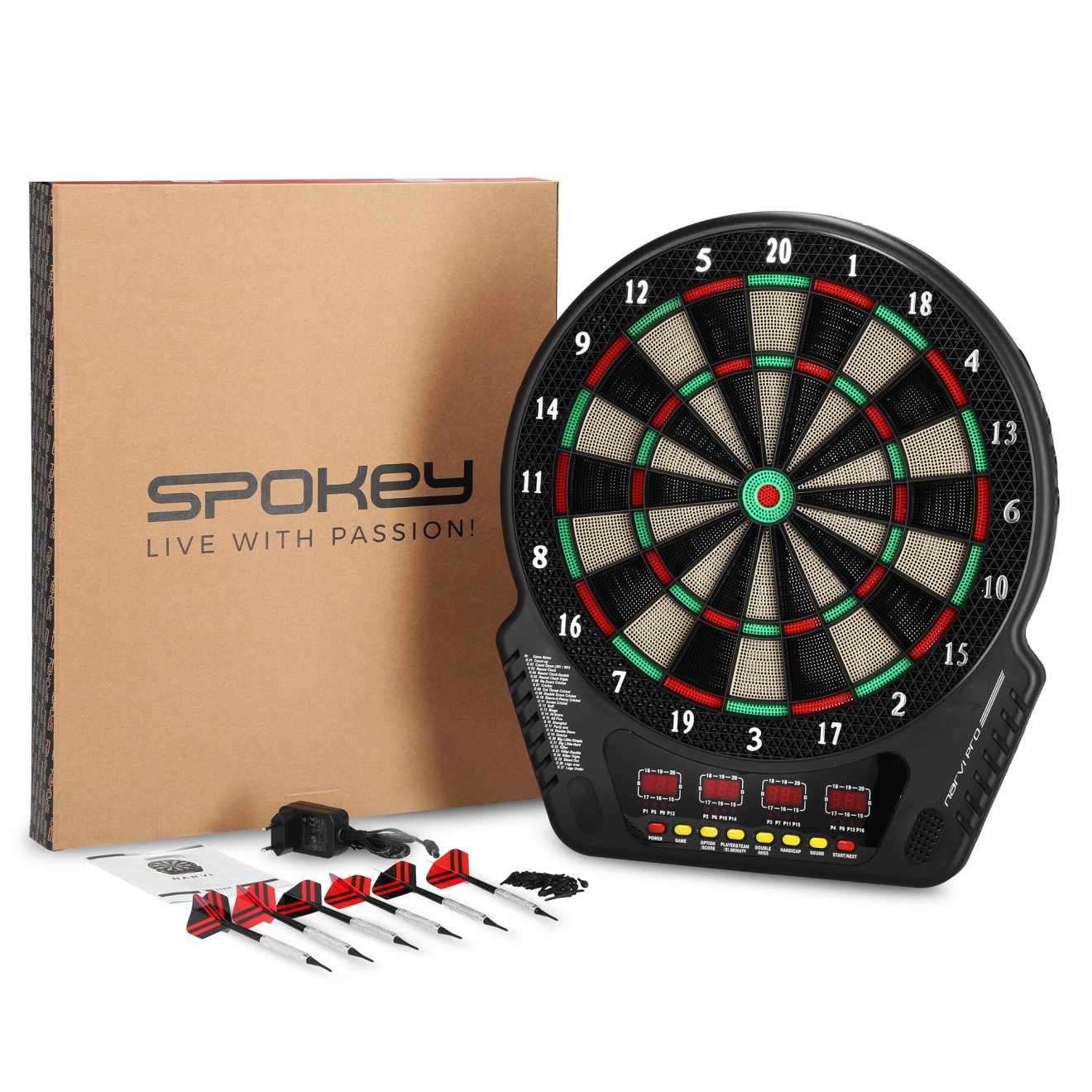 E-shop Spokey POČÍTAČOVÝ DART SPEEDY X Farba: čierna